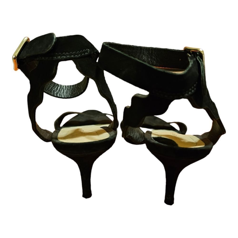 LOEFFLER RANDALL Black Nubuck Heels - Size 8 - Picture 4 of 8